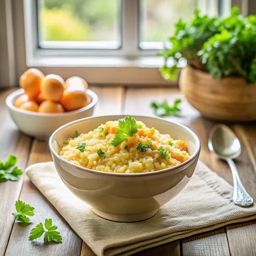 Слънчево морковено ризото с киноа
